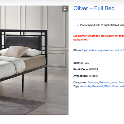 Oliver – Twin Bed (231210)