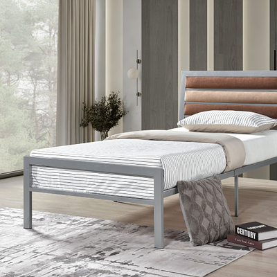 Clinton – Twin Bed – Silver (214010)