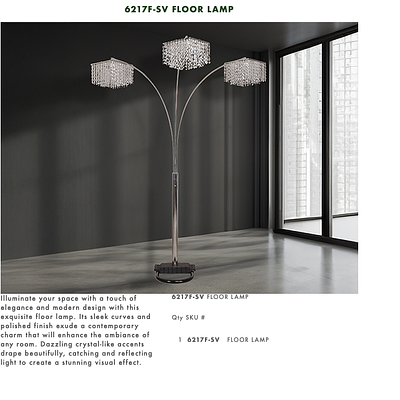 6217F-SV Floor Lamp